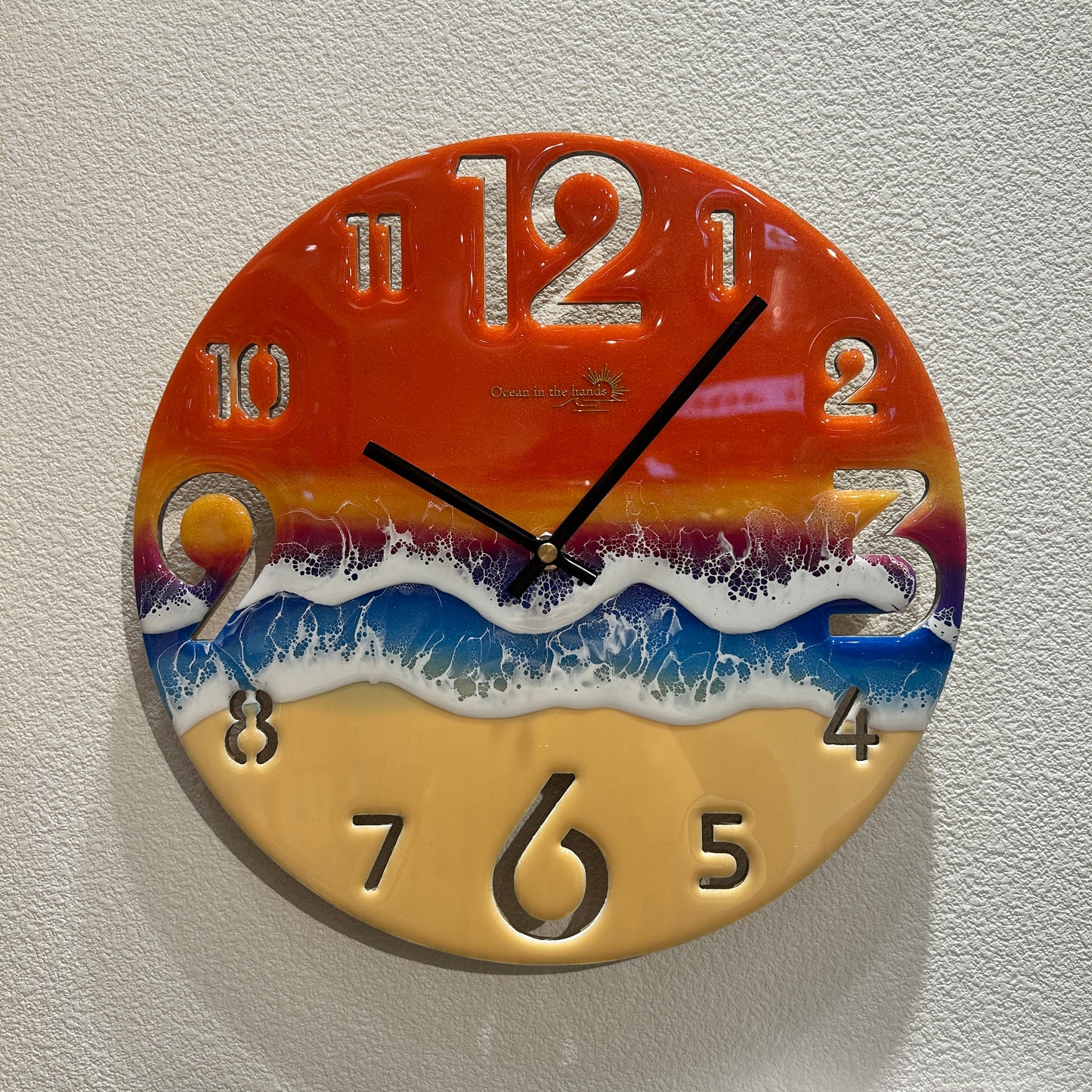 Ocean wall clock (サンセットブルー)
