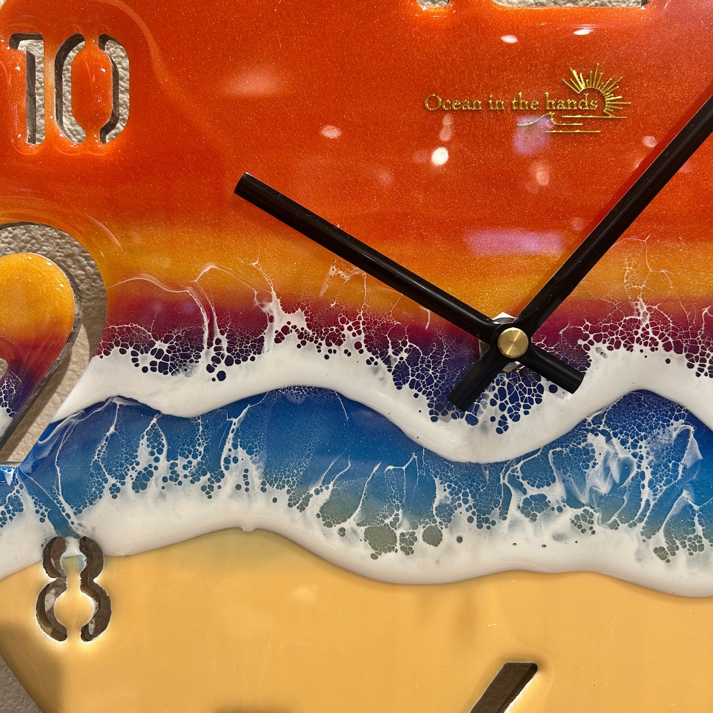 Ocean wall clock (サンセットブルー)
