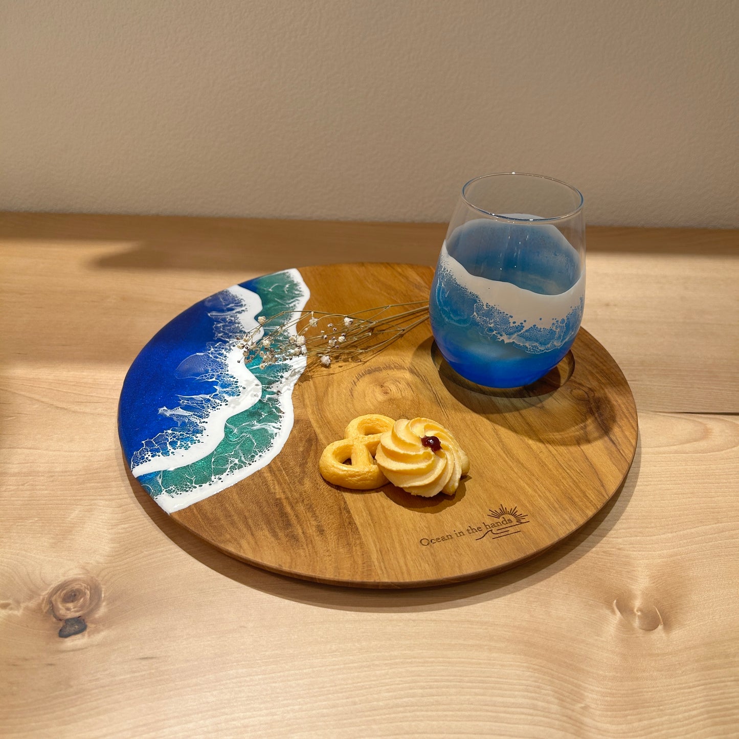 wave resin glass(グアムブルー)