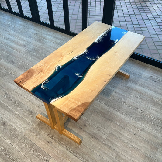 レジンオーシャンテーブル(トチ)-1［横浜長津田店／1500-750］