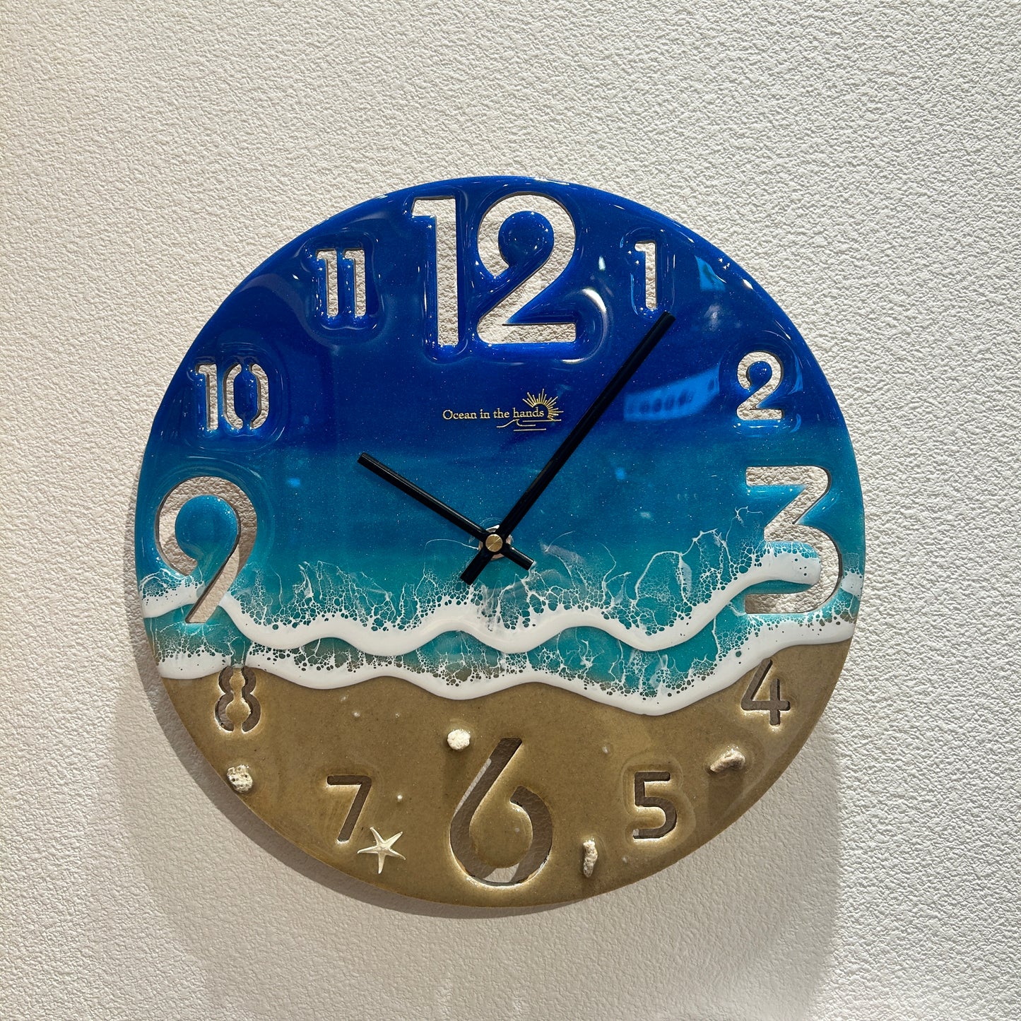 Ocean wall clock -sand beach-(宮古ブルー)