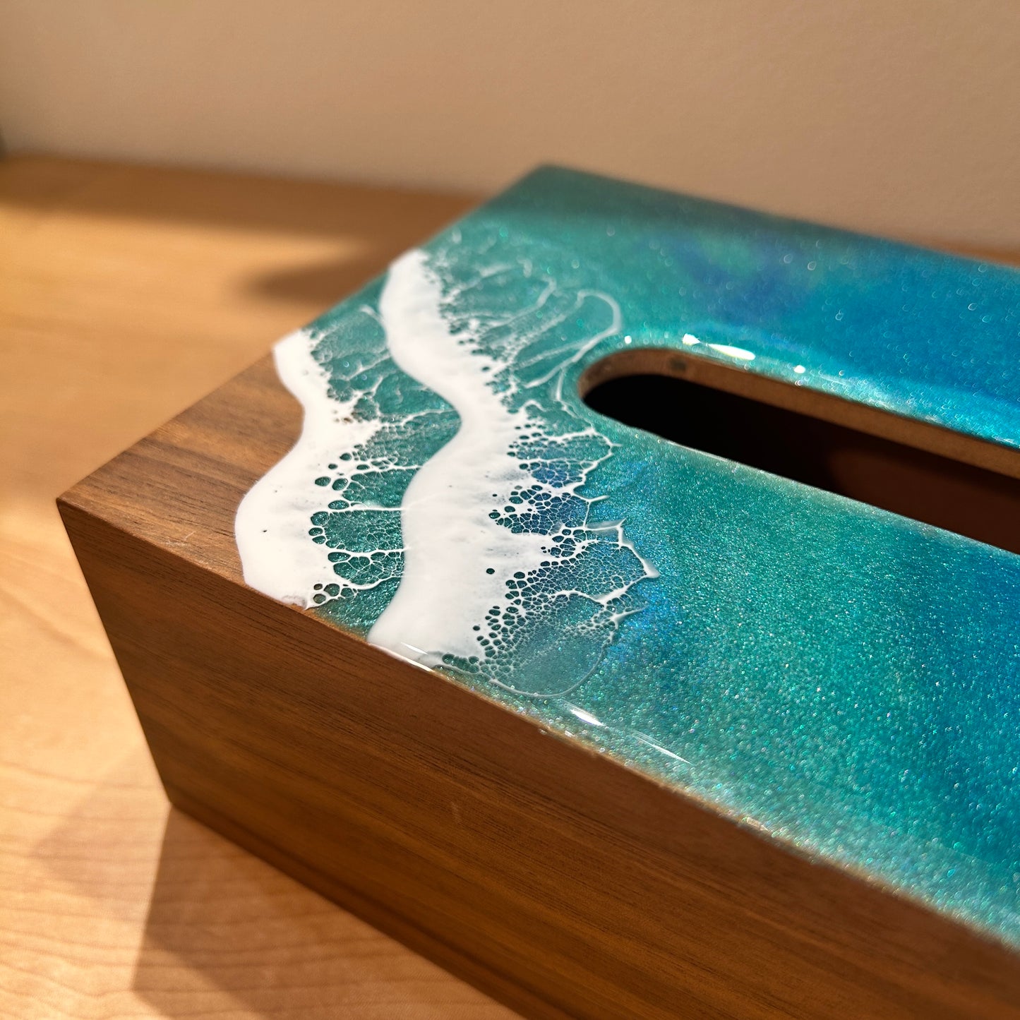 海のティッシュボックス(宮古ブルーブラウンベース)